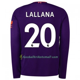 Günstige Fußballtrikots Liverpool Lallana 20 2018-2019 Langarm Auswärts-trikot kaufen